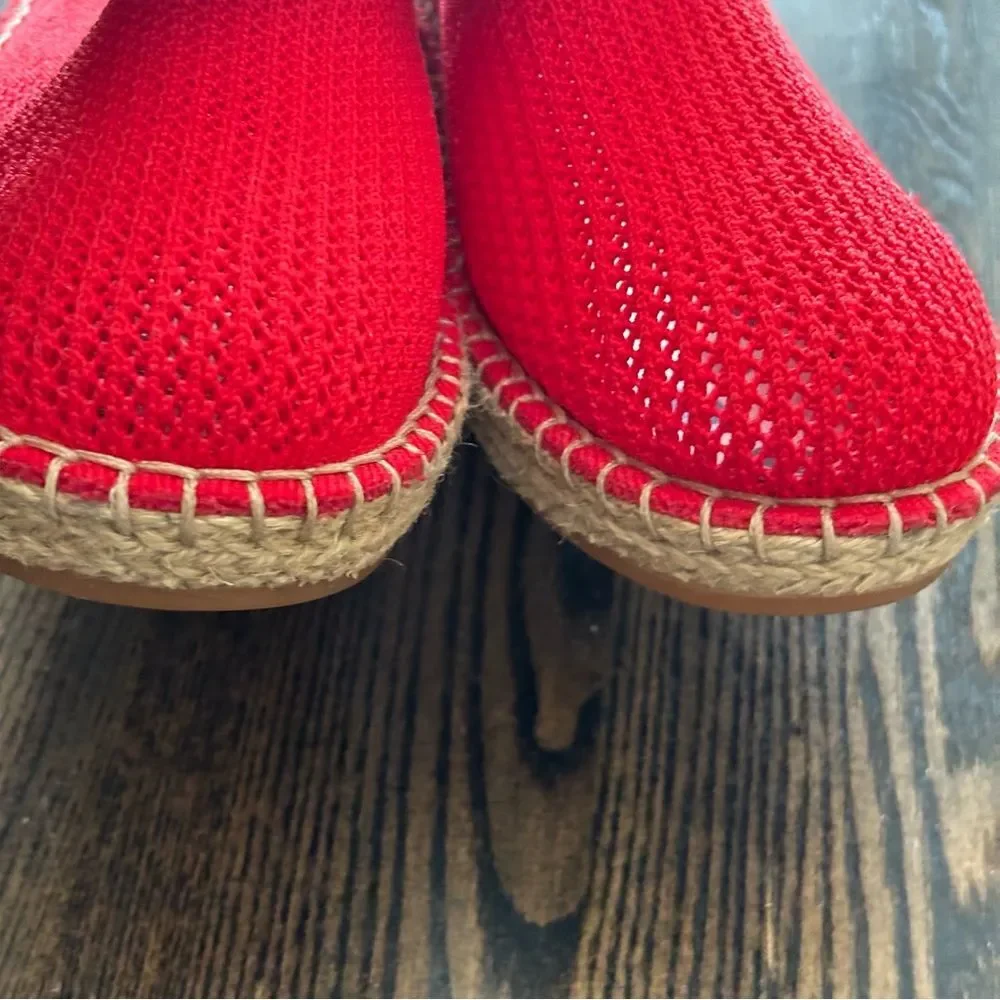 Cole Haan Red Cloudfeel Stitchlite Espadrille Slip-Ons Women’s Sz 7.5